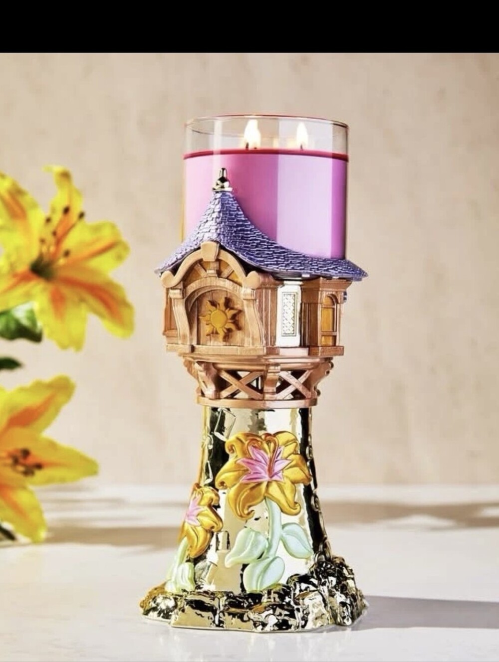 Disney Tangled Rapunzel Bath And Body Works Candle Holder